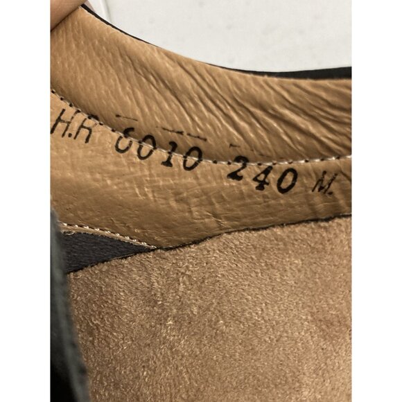 Verus Mens Size 7 Black Leather Moc Toe Dress Shoes - Picture 8 of 8